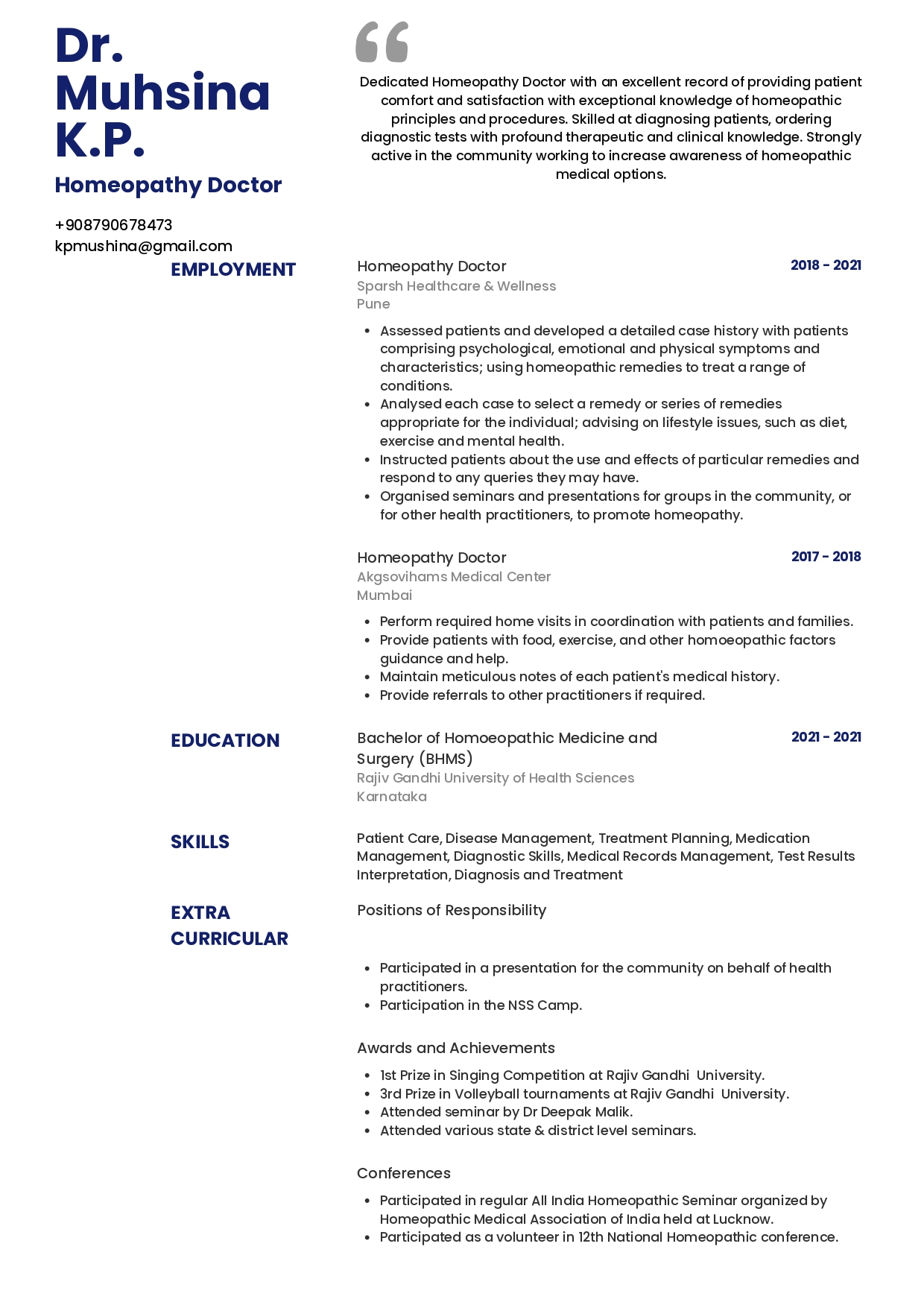 what unique qualities does a chronological resume have