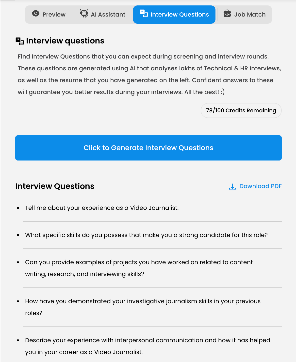 Job Interview Questions and Answers based on your resume by Resumod.co