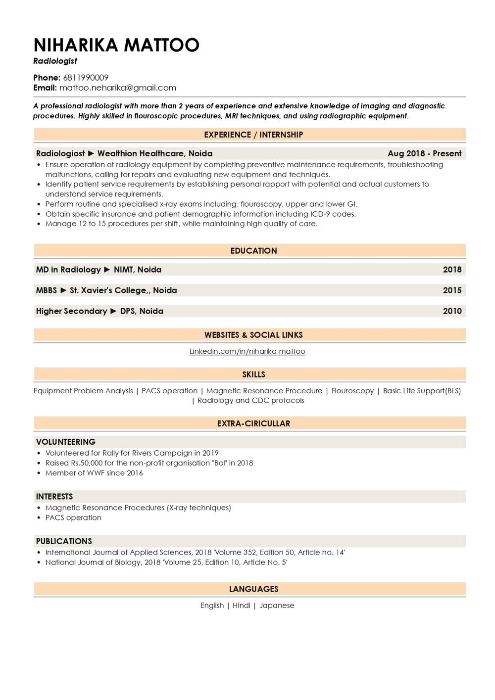 All you Need to Know About Medical Resumes (with Examples)