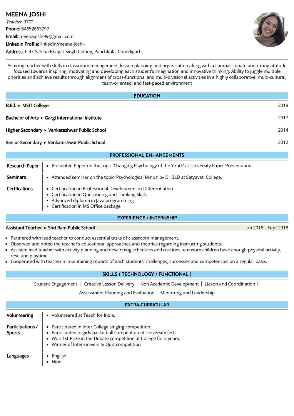 Writing a Teacher's Resume [4 Examples]