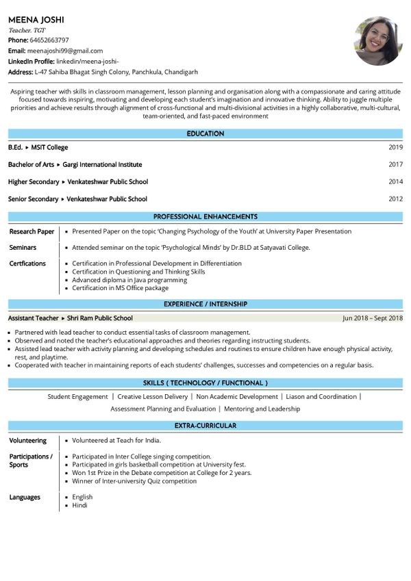 Writing a Teacher's Resume [4 Examples]