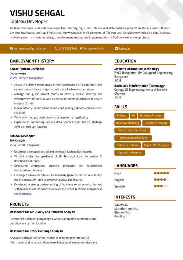 5 Sections to Include in Your Resume [25 Examples]