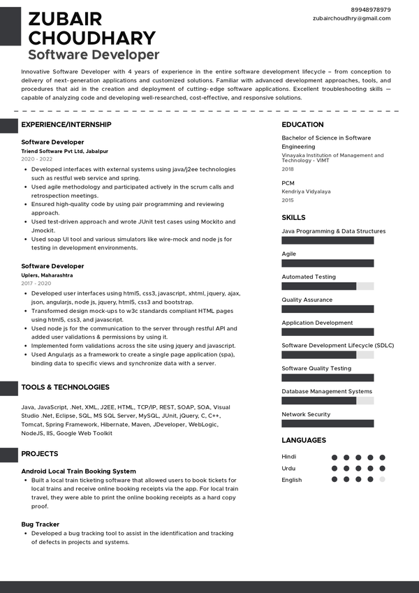 5 Sections to Include in Your Resume [25 Examples]