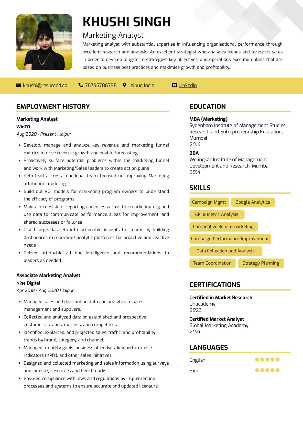 Best Resume Templates Free by Resumod.co