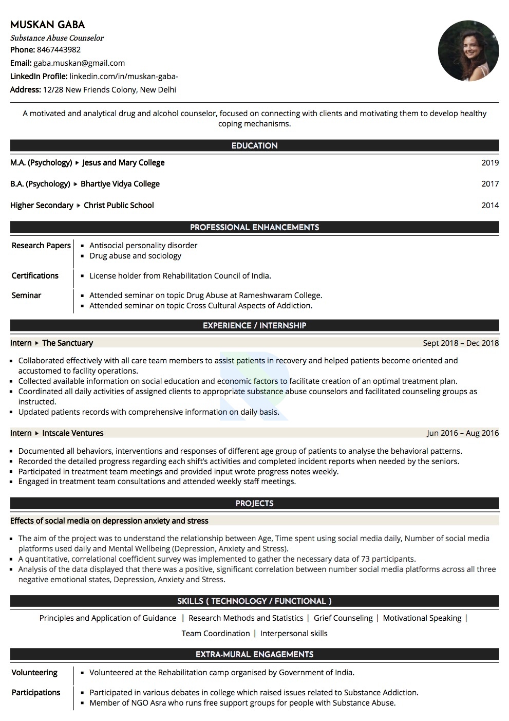 sample-resume-of-substance-abuse-counselor-with-template-writing