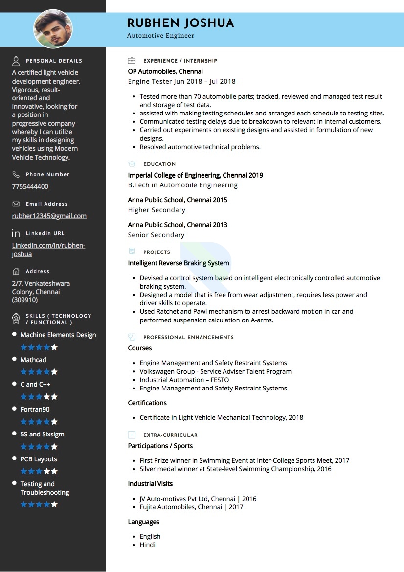 sample-resume-of-automotive-engineer-with-template-writing-guide