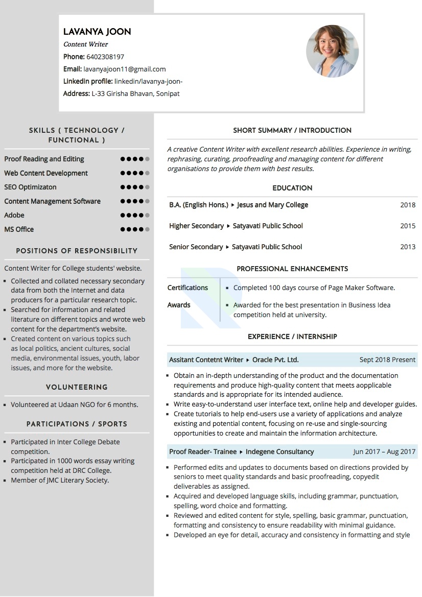 sample-resume-of-content-writer-with-template-writing-guide-resumod-co