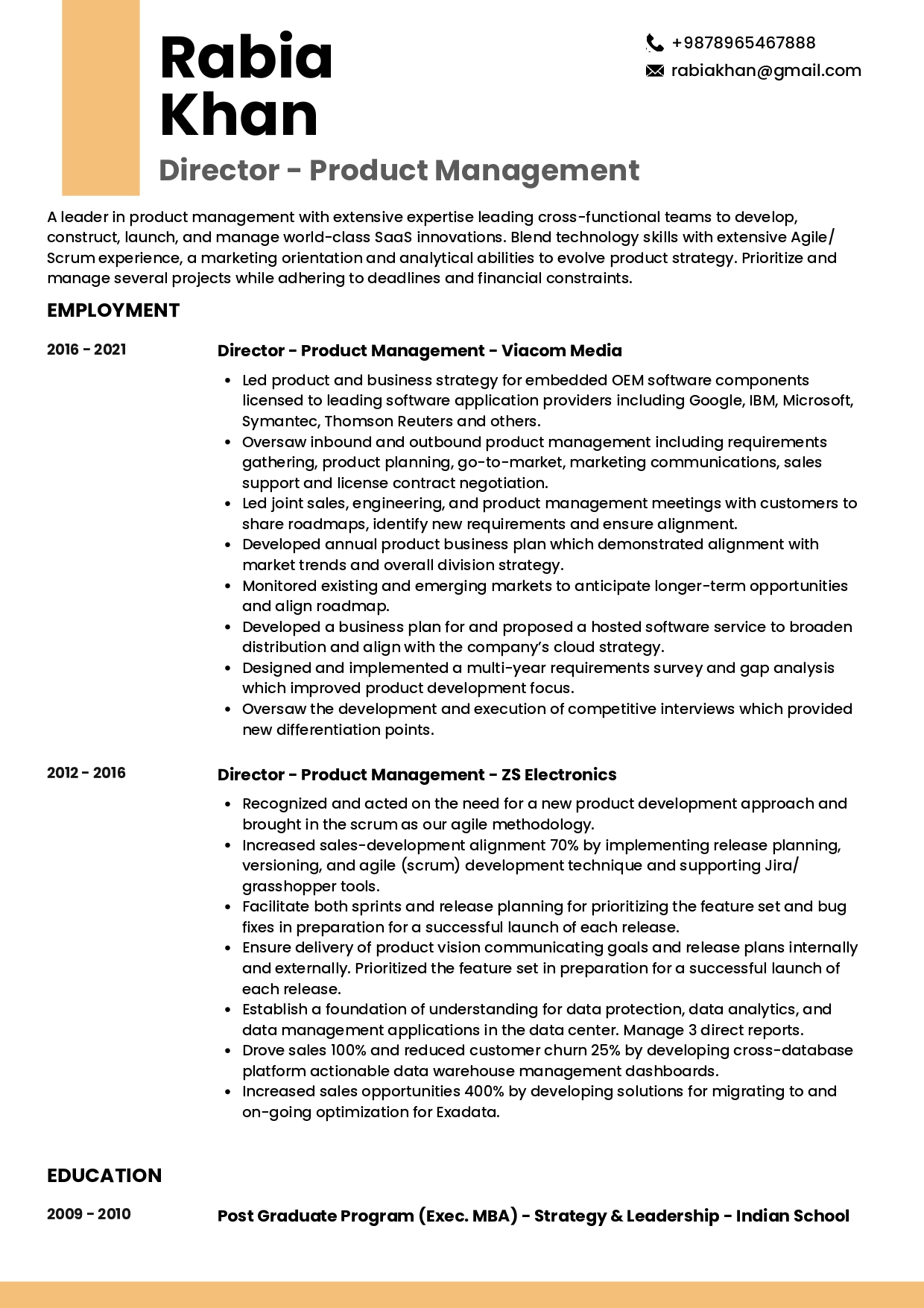 sample-resume-of-director-of-product-management-with-template-writing