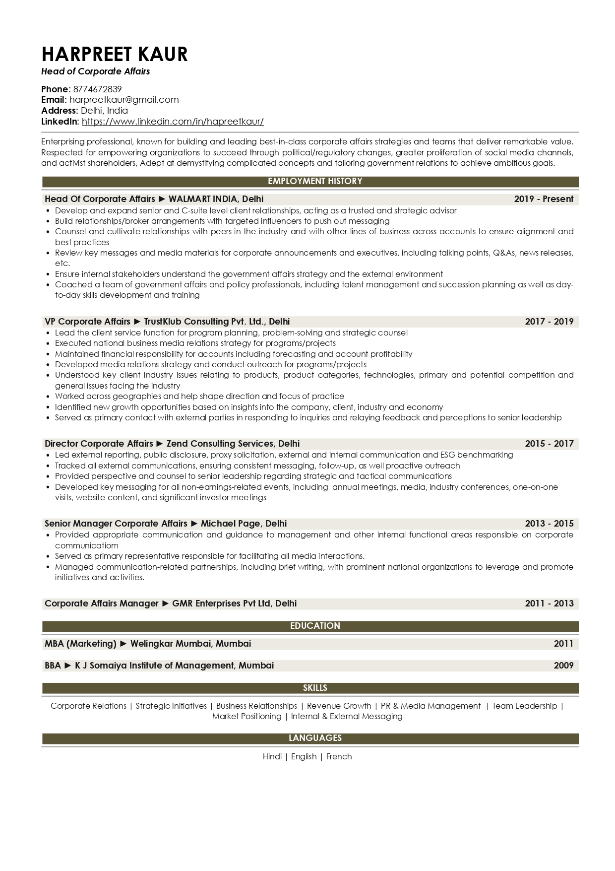 Senior Director Medical Affairs Salary