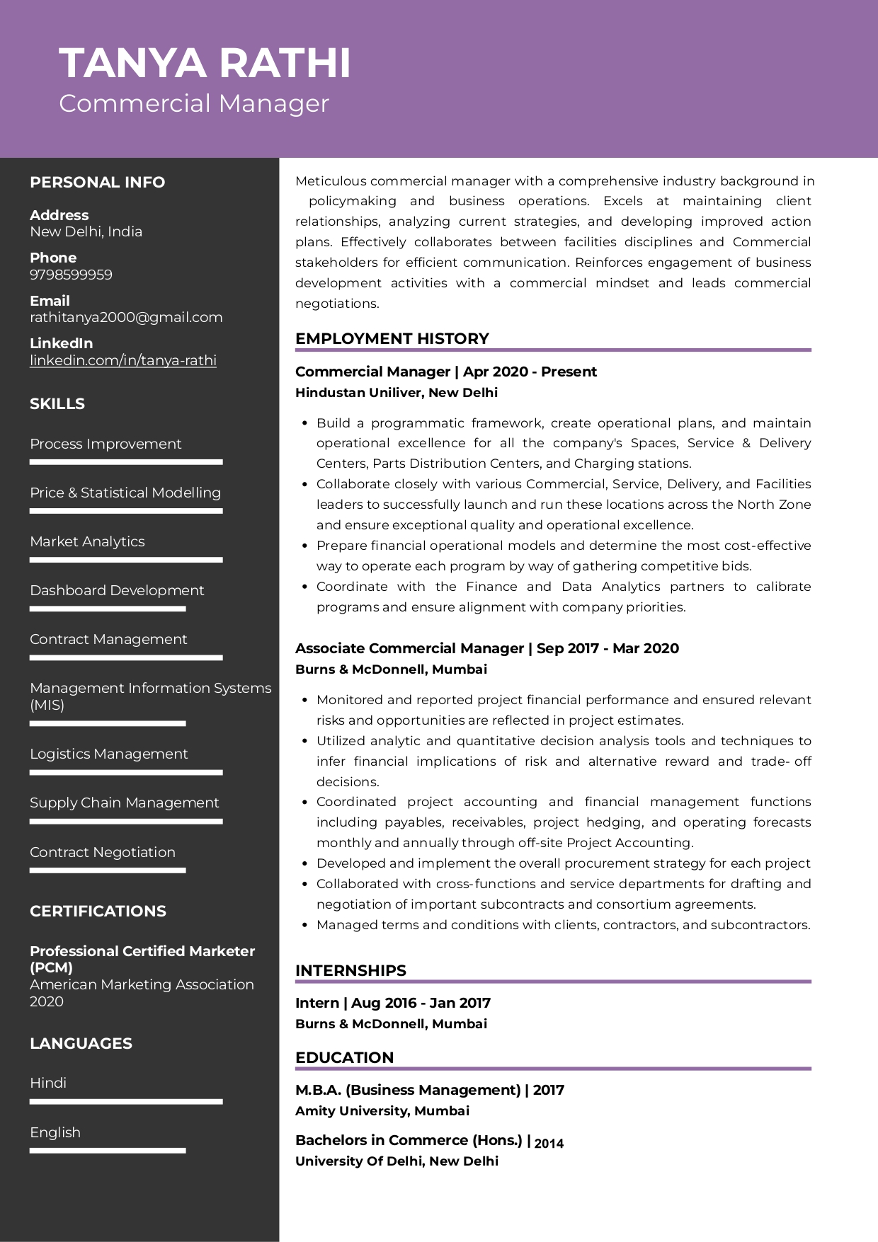 sample-resume-of-commercial-manager-with-template-writing-guide