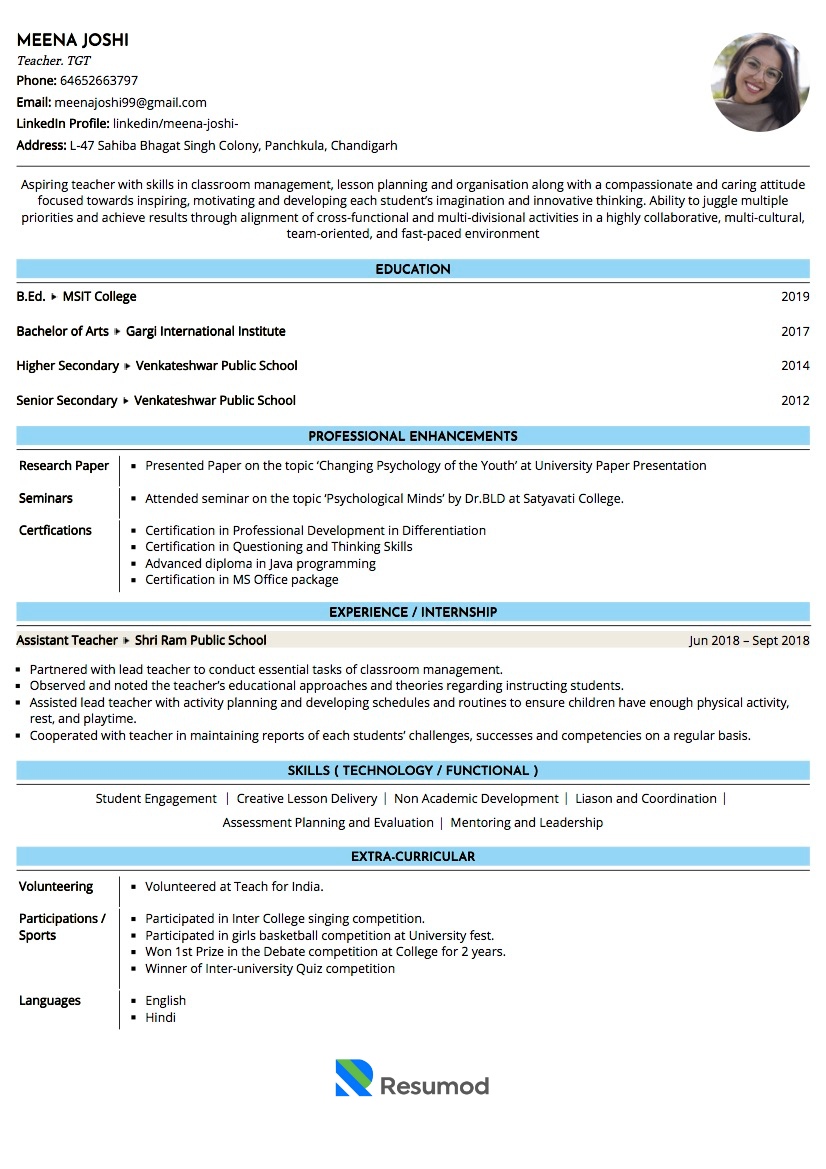 Sample Resumes And CVs By Industry Resumod